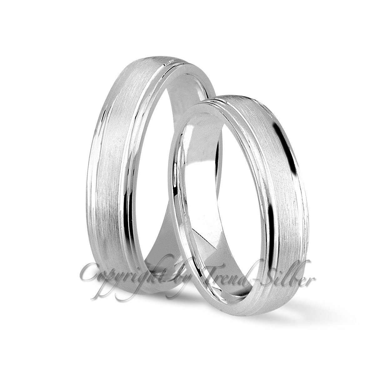 Partnerringe Trauringe123 925er Hochzeitsringe Verlobungsringe J8 Eheringe Trauringe aus Silber, Trauring