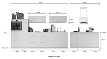 RESPEKTA Küche Amanda, Breite 280/160 cm, mit Soft-Close, exklusiver Konfiguration für OTTO