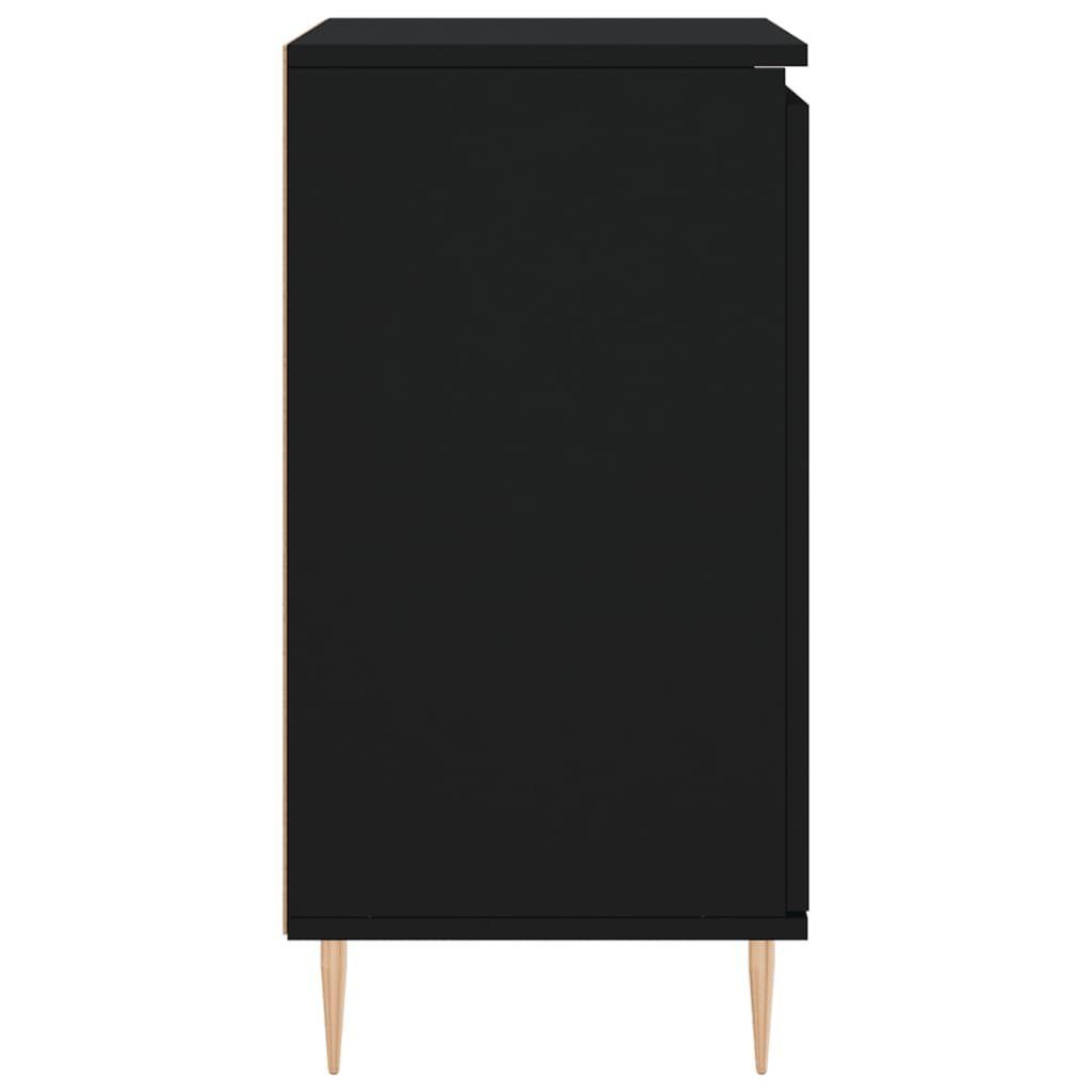 vidaXL Sideboard Sideboard Schwarz cm Holzwerkstoff St) (1 60x35x70