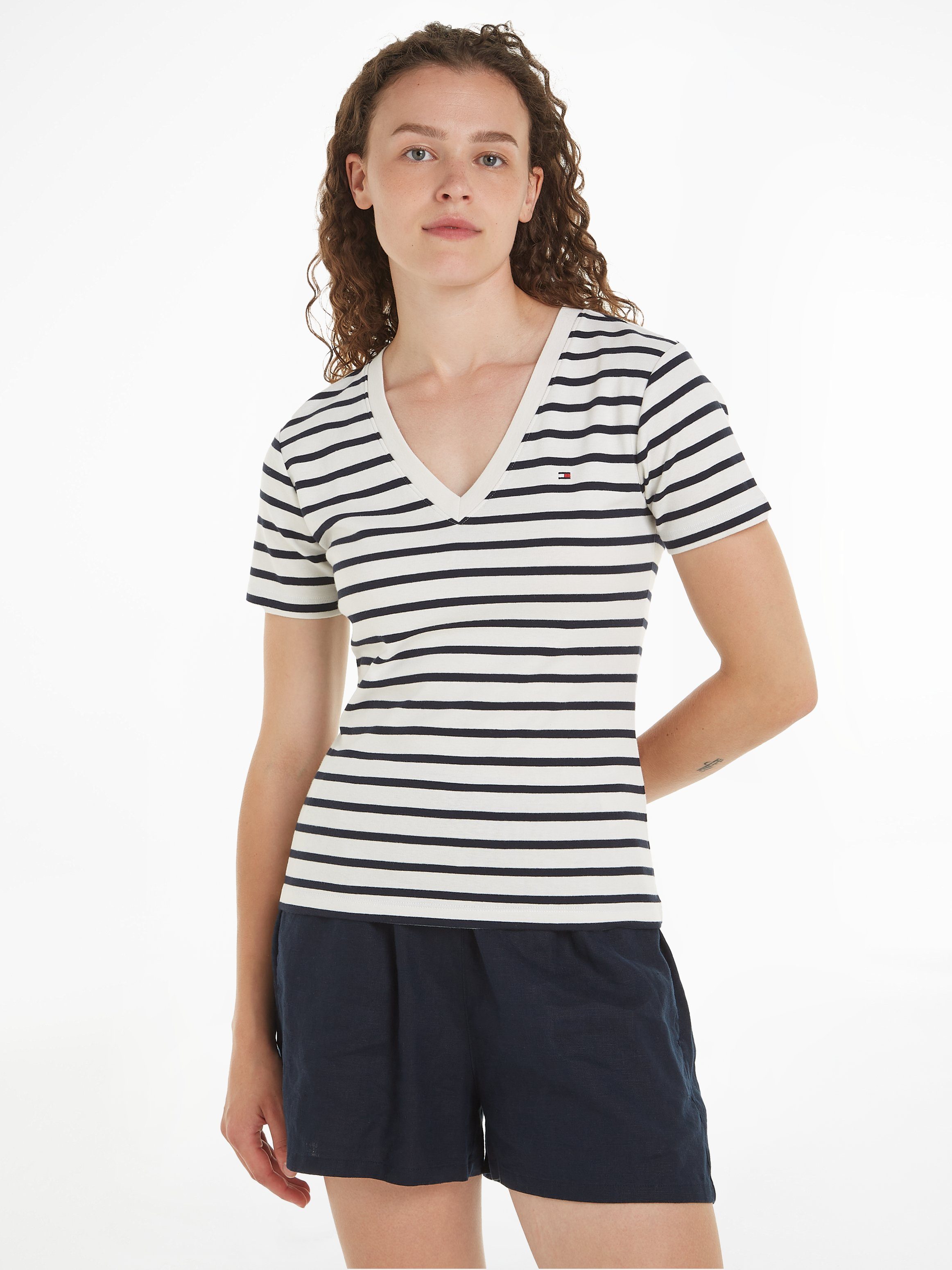Tommy Hilfiger T-Shirt SLIM CODY V-NK günstig online kaufen