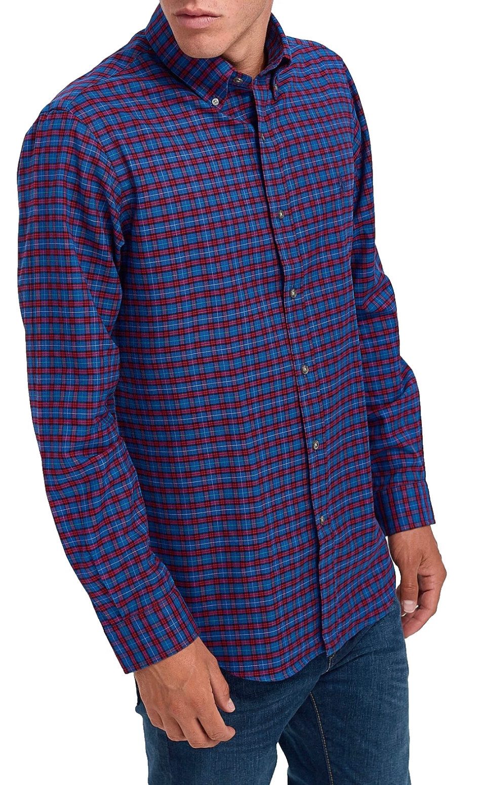 Polo Ralph Lauren Karohemd Herren Hemd Check Heritage Custom Slim Fit Button-down-Kragen für eine klare, strukturierte Optik