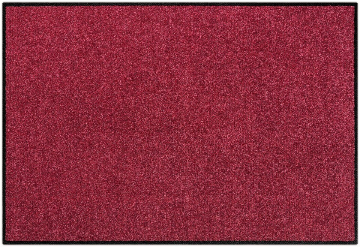 Salonloewe Fußmatte Monochrome WEINROT, In- und Outdoor, waschbar bei 40° Grad und trocknergeeignet