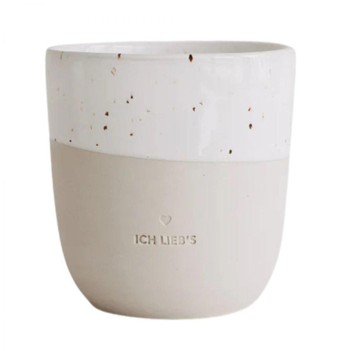 Eulenschnitt Tasse Becher Ich lieb's