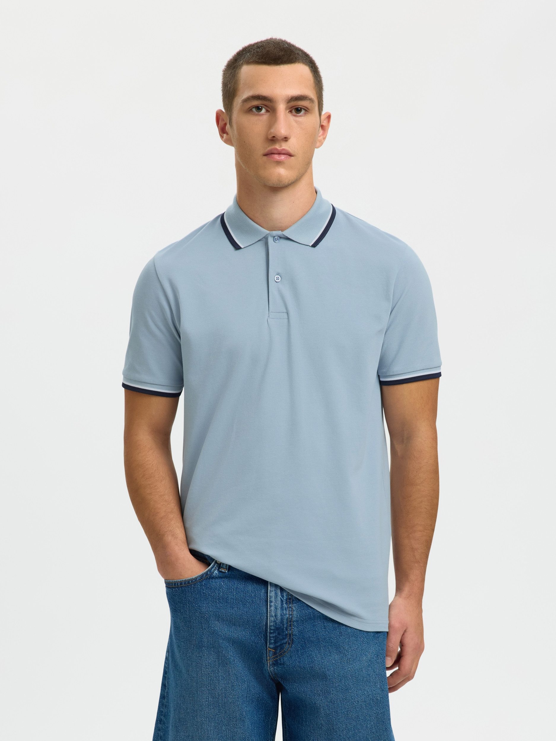 SELECTED HOMME Poloshirt SLMSLIM-ATLAS SPORT SS POLO NOOS günstig online kaufen