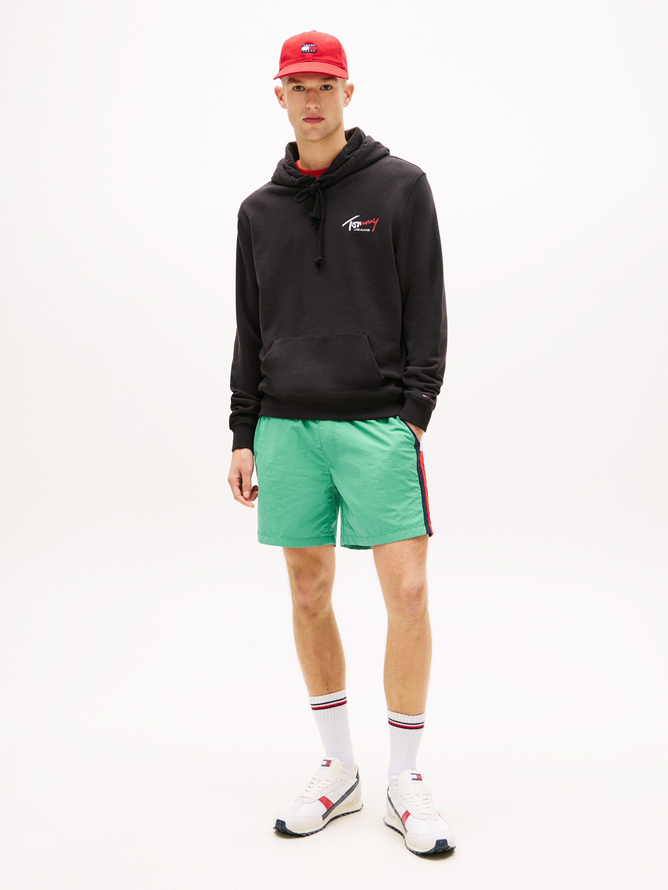 Tommy Jeans Kapuzensweatshirt TJM REGULAR ENTRY SIGN Regular fit, mit Kordelzug
