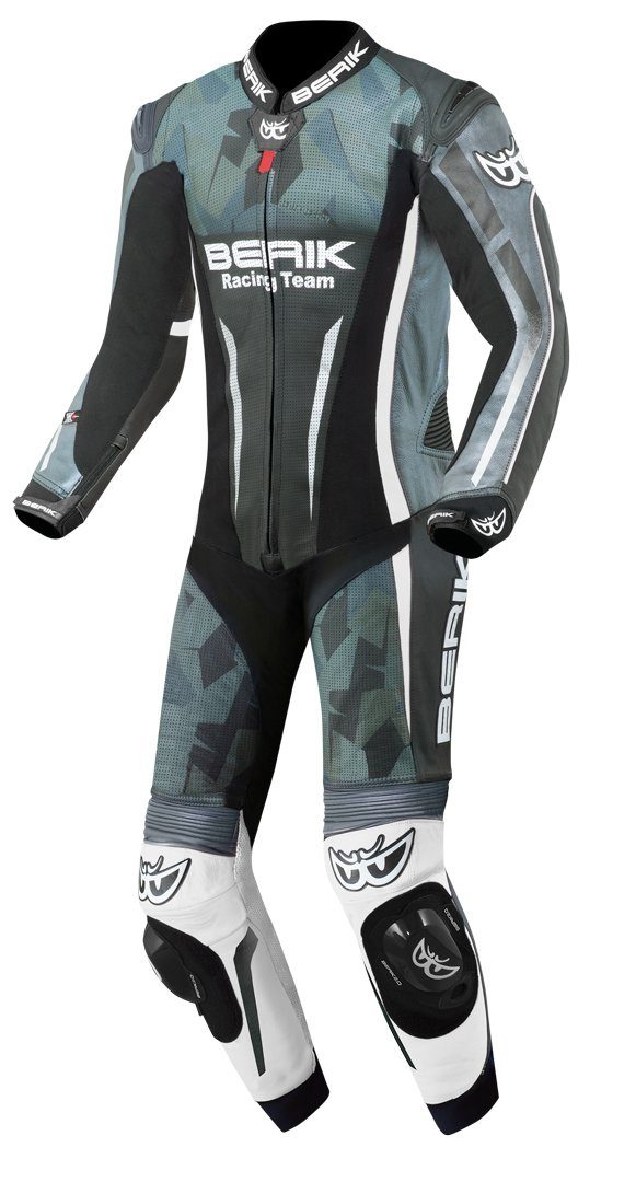 Motorradkombi Camo Track perforierte 1-Teiler Motorrad Lederkombi