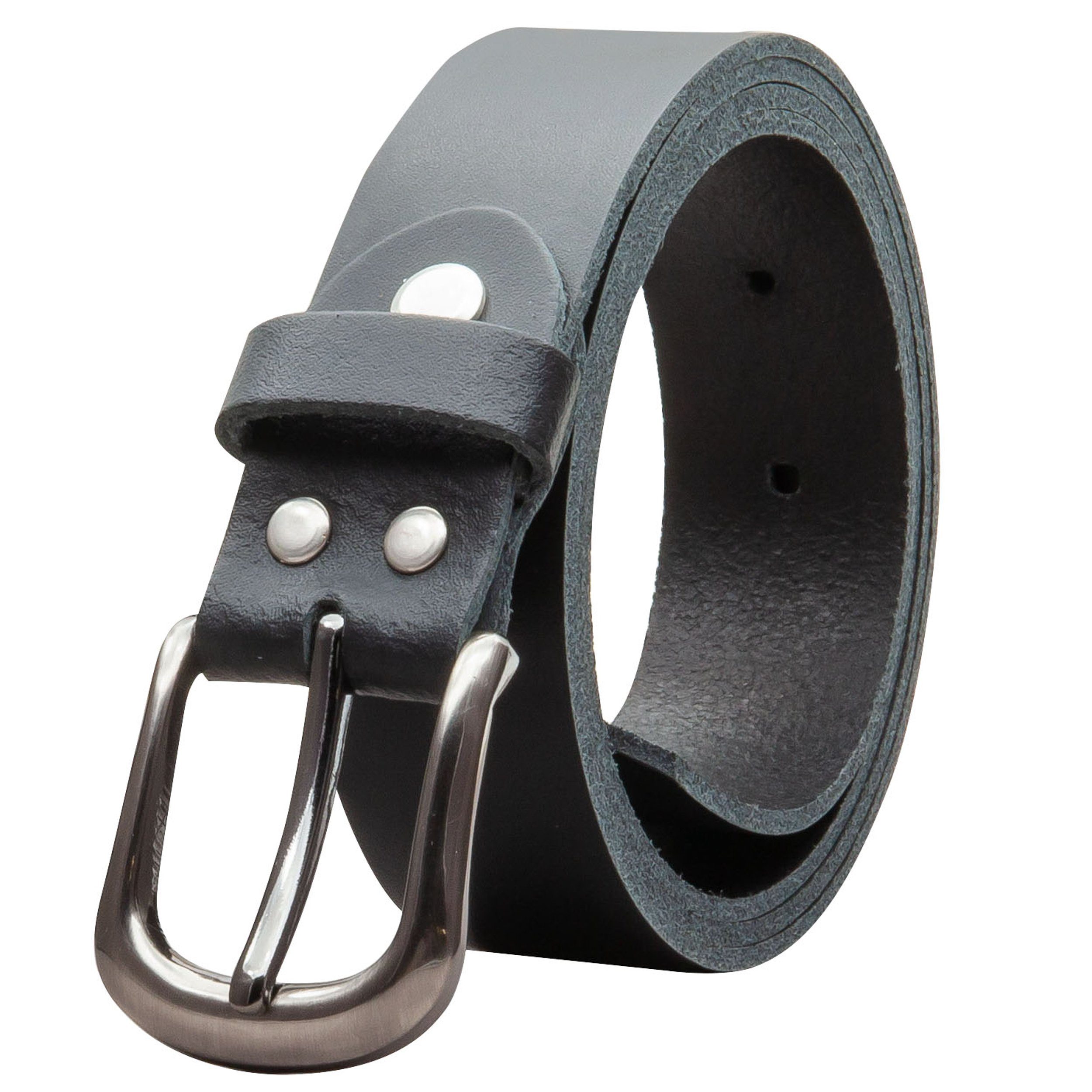 COLOGNEBELT Ledergürtel OM324-SL-Schwarz MADE IN GERMANY, Schwarz Kürzbar, günstig online kaufen