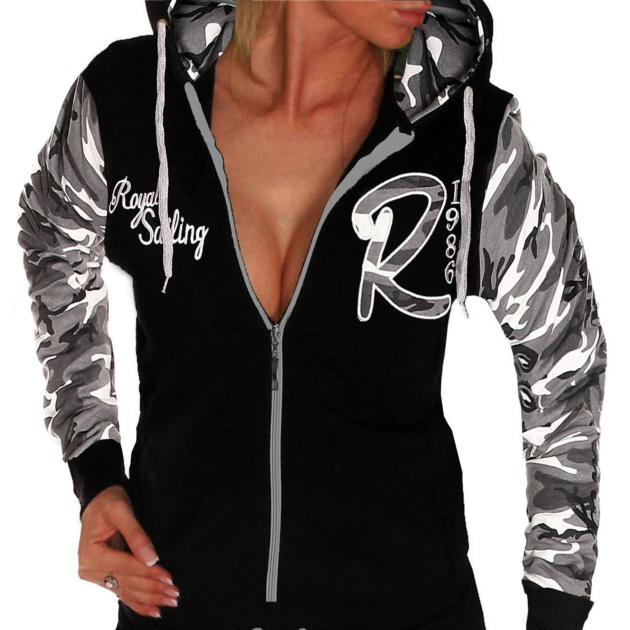 Jaylvis Collegejacke Damen Collegejacke Sweatjacke Sportjacke Joggingjacke günstig online kaufen