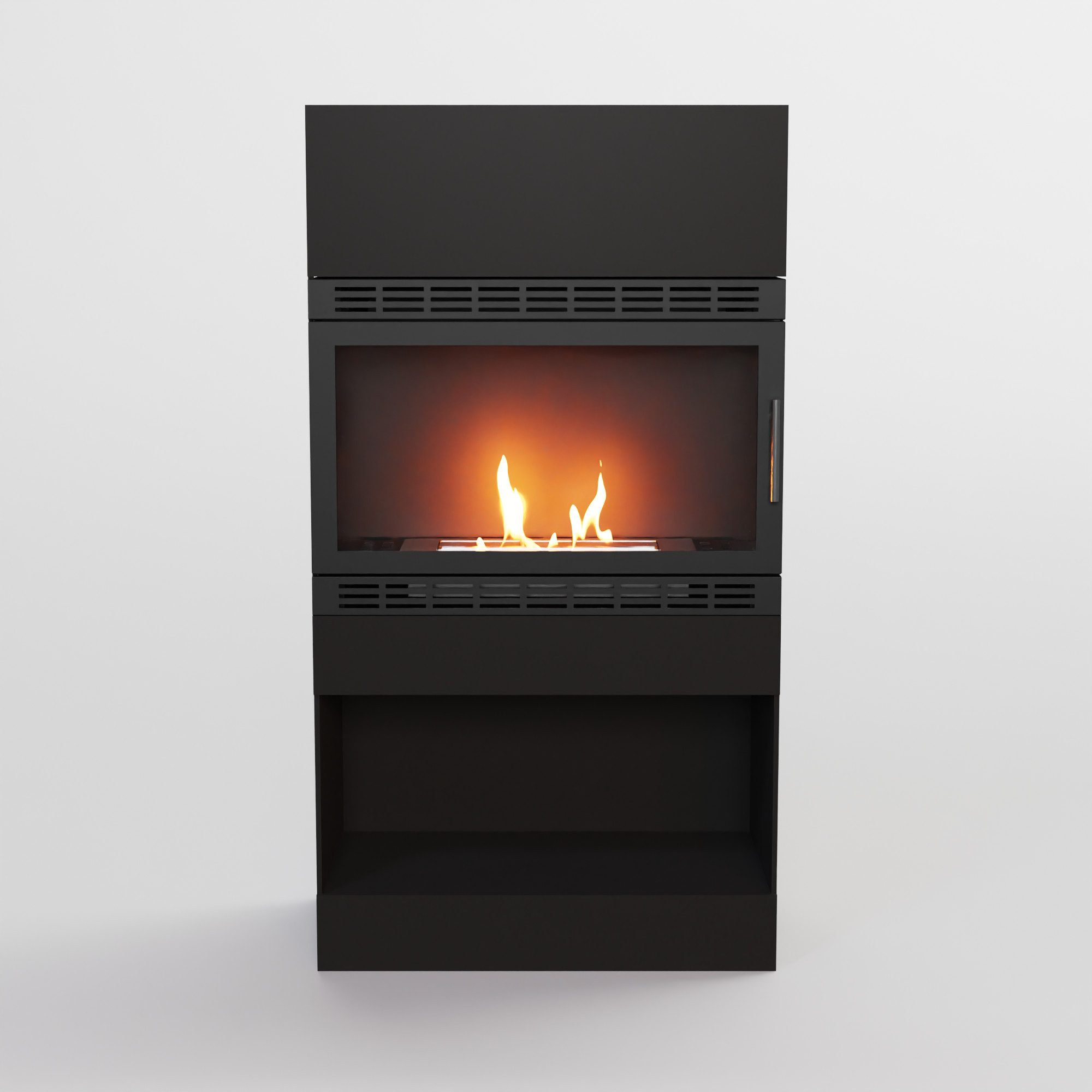 GLOW FIRE Echtfeuer-Dekokamin Lillesand Vision XL Outdoor Ethanolkamin, Kamin, 3h Brenndauer, Heizleistung bis 2KW