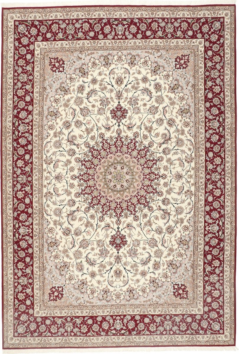 Carpet Avenue Teppich Isfahan Seidenkette 370x260, Rechteck, Höhe: 9 mm