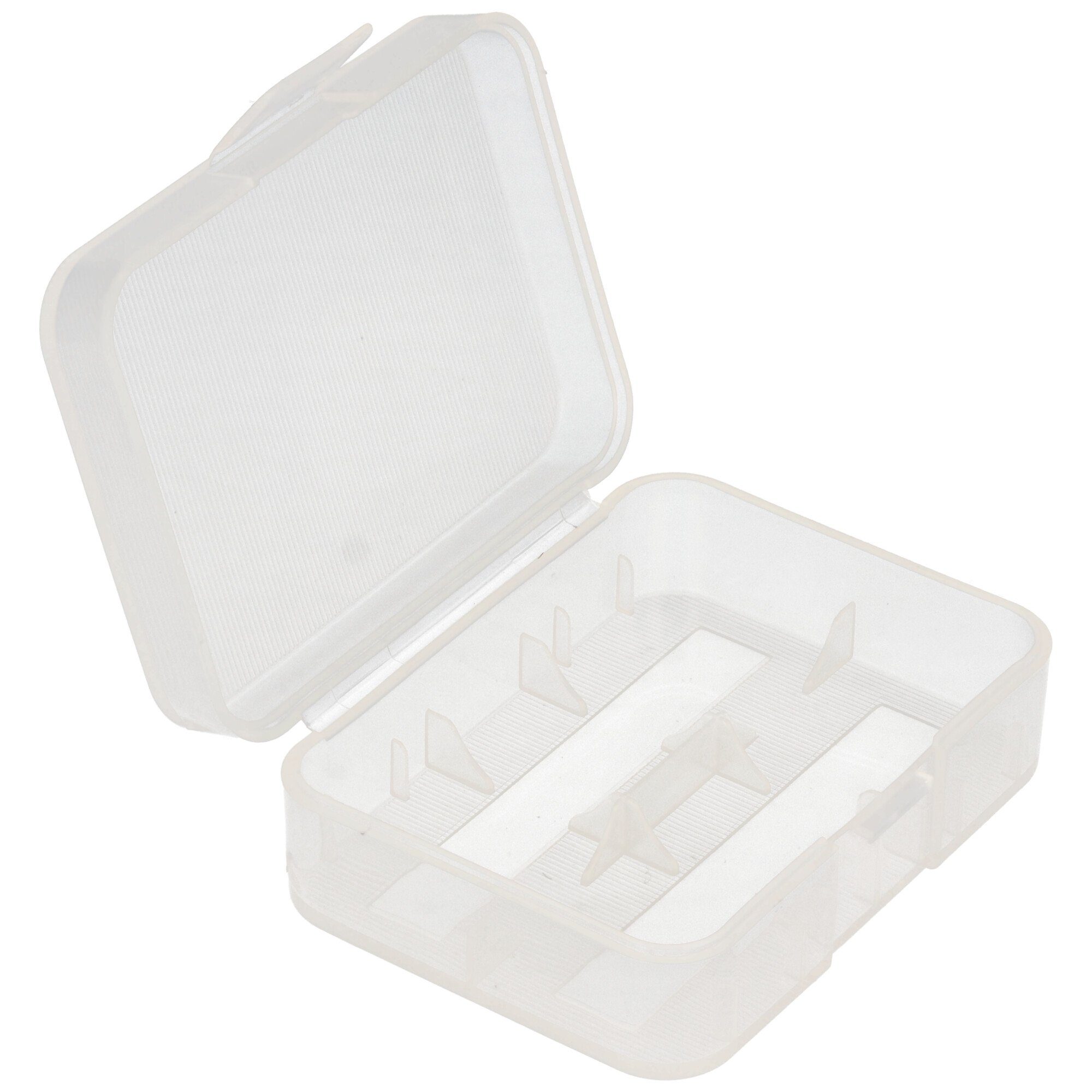 AccuCell Plastikbox AccuSafe für 2x 18500 oder 3x 16340 transparent Batterie
