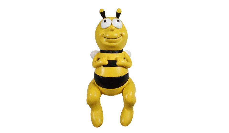 Figurendiscounter Gartenfigur Dekofigur Biene Kantenhocker 15 x 7 x 7,5 cm