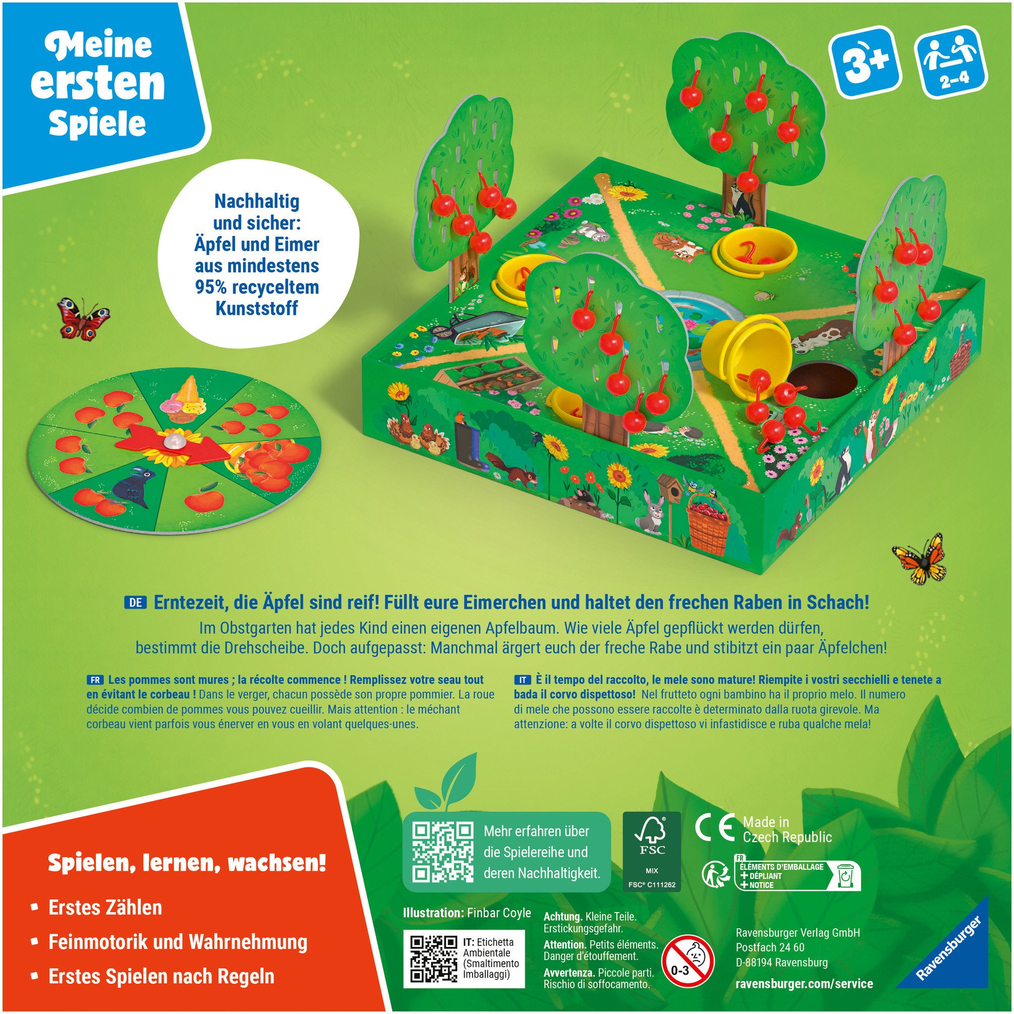 Ravensburger Spiel Äpfelchen, Kinderspiel, Made in Europe