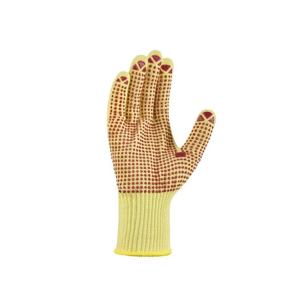 teXXor Arbeitshandschuh-Set Mittelstrick Handschuhe Aramid Mit Noppen