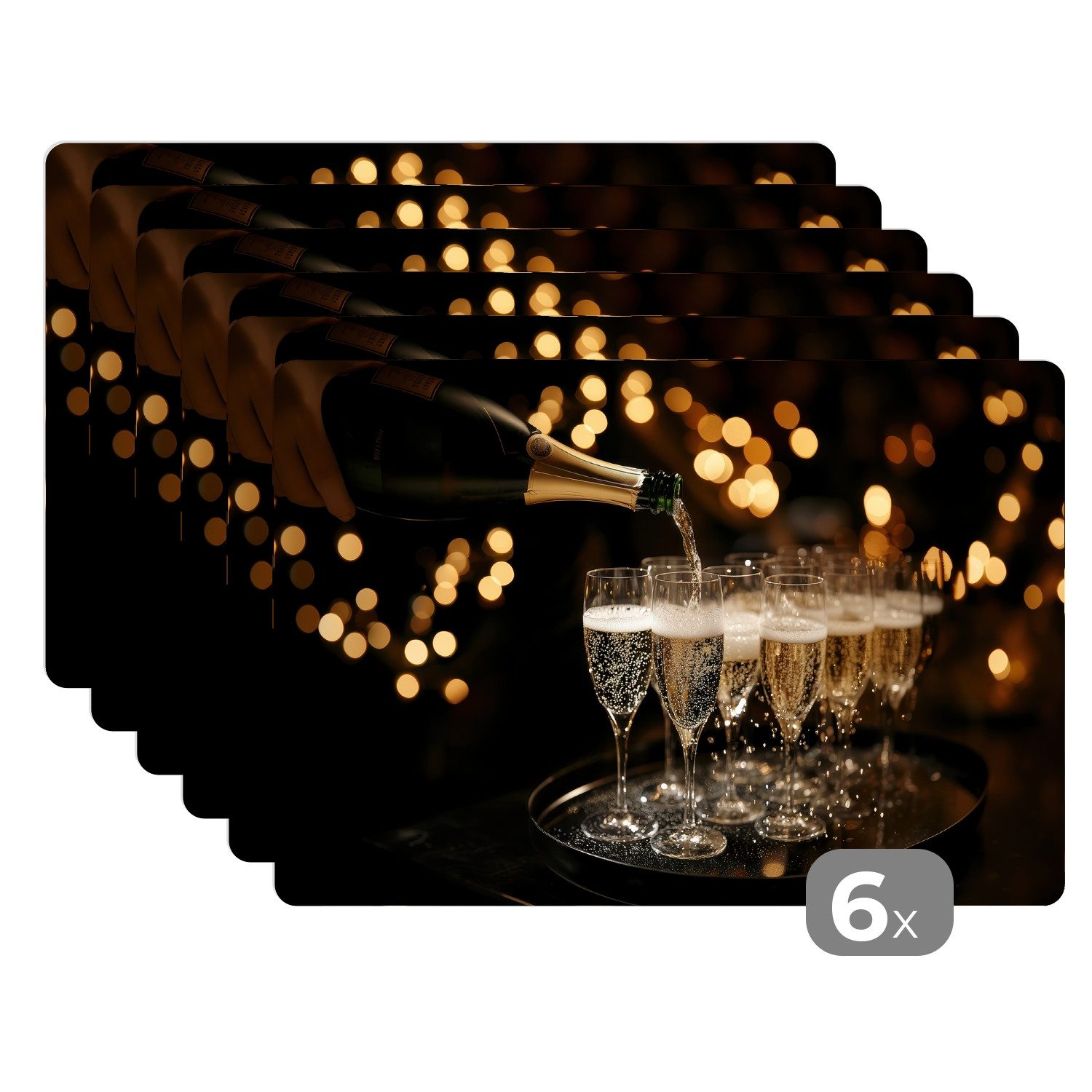 MuchoWow Platzset Lichter - Champagner - günstig online kaufen