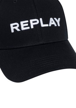 Replay Baseball Cap COMPONENTE NATURALE mit Logo-Stickerei
