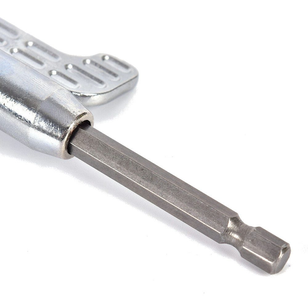 Trade-Shop Winkelgelenk Winkelgetriebe Winkelaufsatz für viele Akkuschrauber Winkelschrauber, Sechskantaufnahme (6,35mm Schaft HEX 1/4) und 105° Winkel