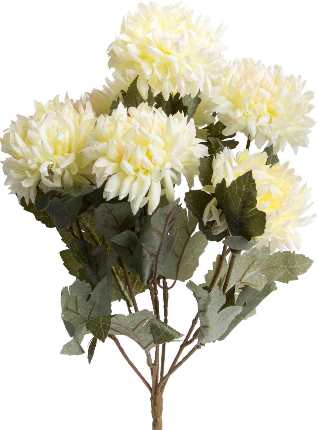 Kunstblume Chrysanthemenstrauß Chrysantheme, Botanic-Haus, Höhe - Vase Kunstblumenstrauß in 44 Fertiger eine cm, einfach