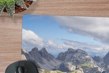 MuchoWow Gaming Mauspad Dolomiten - Italien - Natur (1-St), Büro für Tastatur und Maus, Mousepad Gaming, 90x60 cm, XXL, Großes