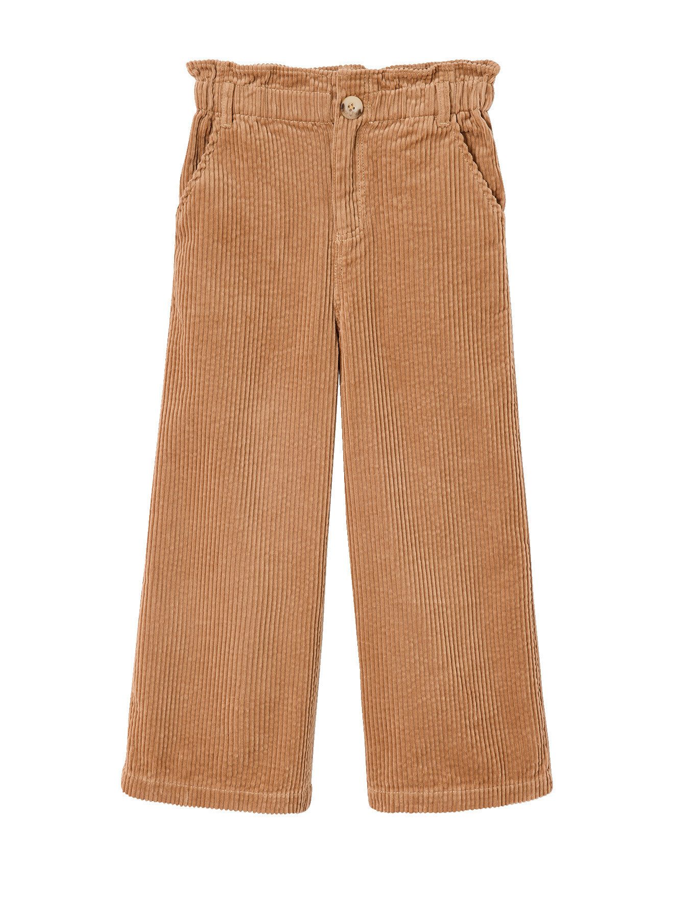 vertbaudet Cordhose Weite Mädchen Cordhose mit Paperbag-Bund