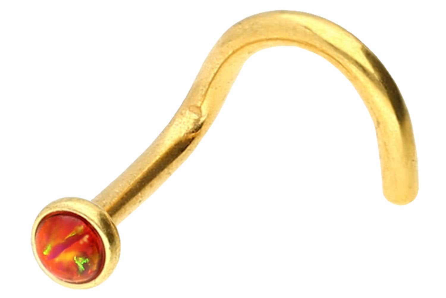 Farbe: Goldfarben + Opal: Rot