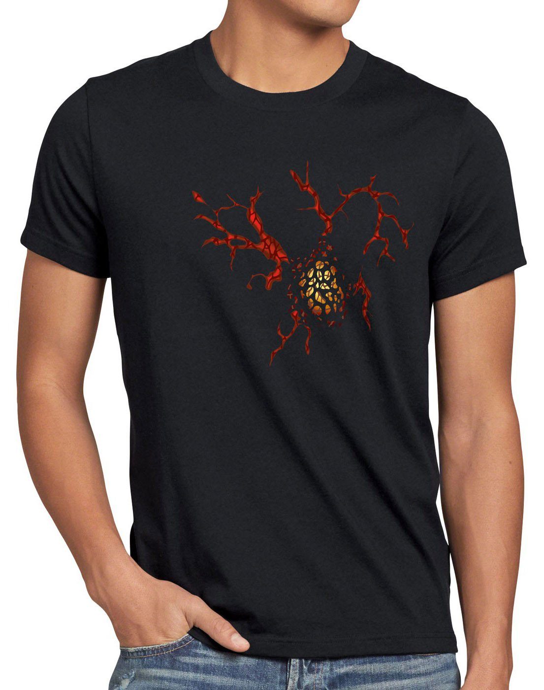 fortress Print-Shirt Herren Heart style3 T-Shirt herz Kabane iron halloween anime zombie kabaneri