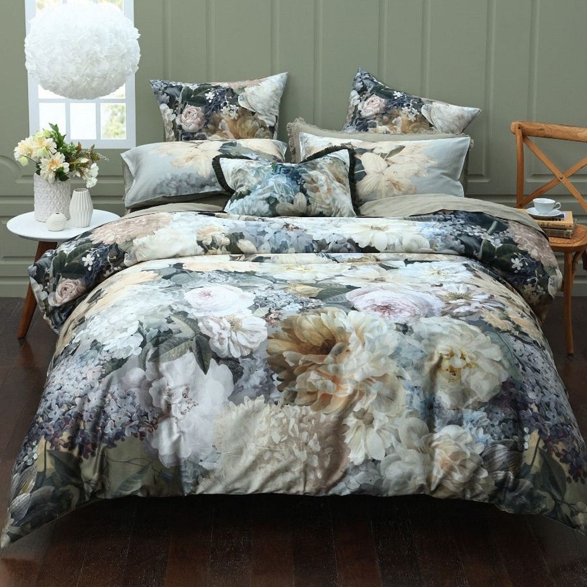 Beddinghouse Bettwäsche Beddinghouse Mako Satin Bettwäsche Polly multi Blumen135x200, Mako Satin, 2 teilig