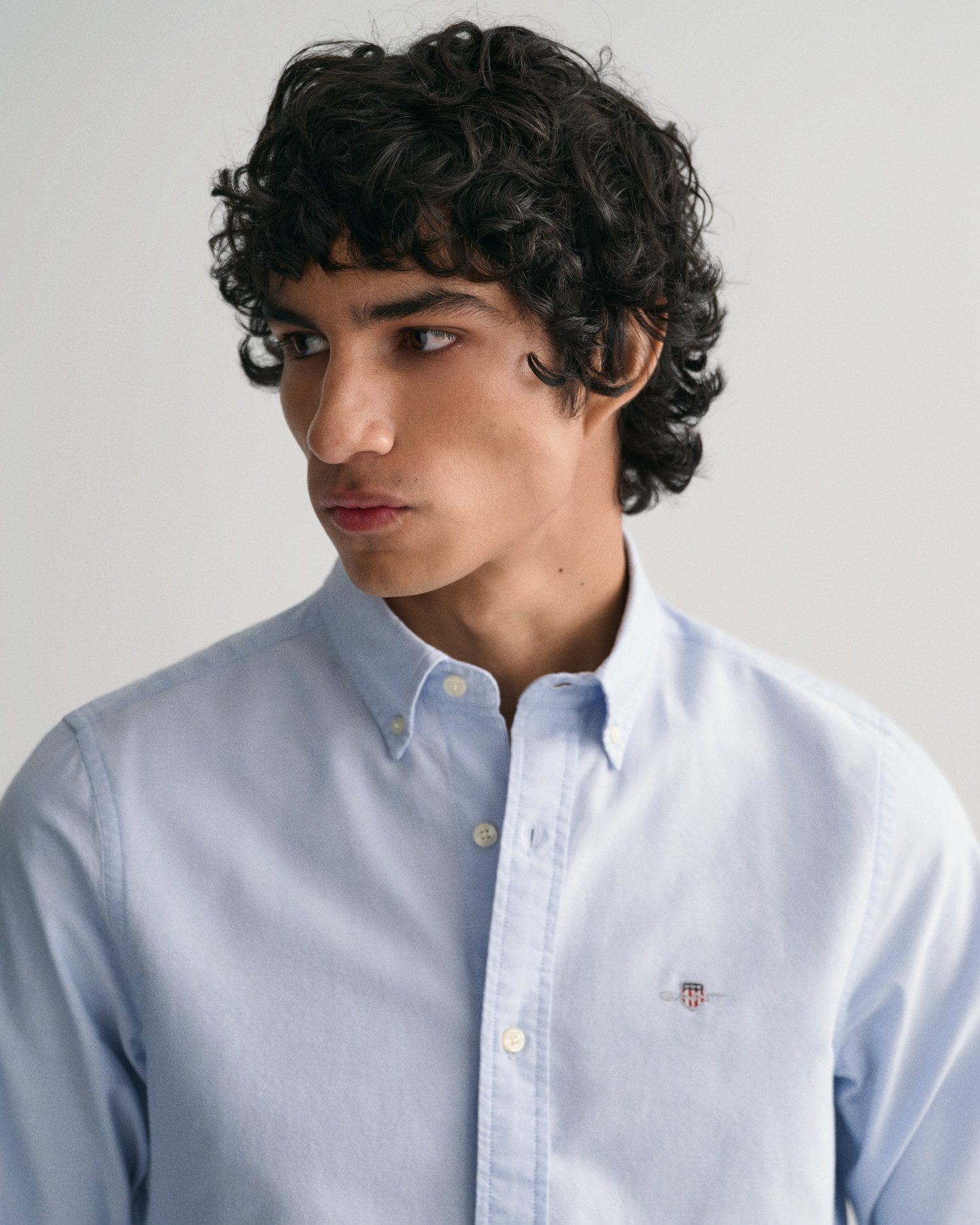 Gant Langarmhemd Slim Fit Oxford Hemd strukturiert langlebig dicker Oxford Hemd Slim Fit – Bild 5 von 5