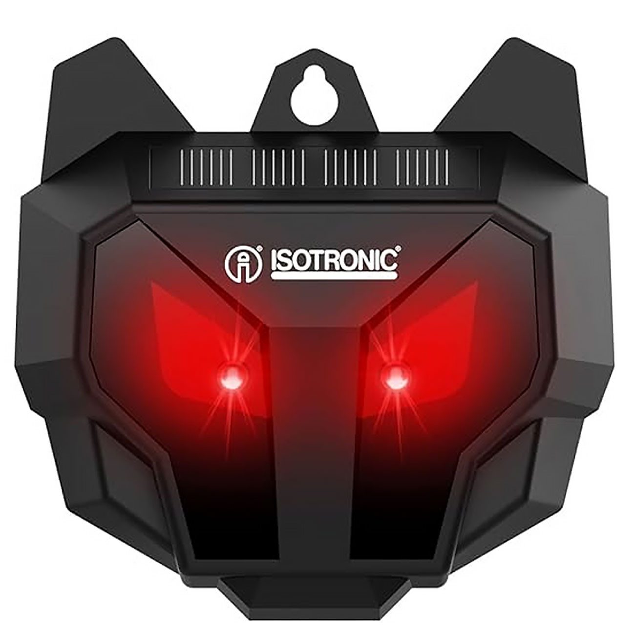 ISOTRONIC Wildwarner Solar Tierabwehr mit blinkenden LEDs, IP44 wetterfest 1er&2er-Set, 1-tlg., 1er-Set & 2er-Set, Dämmerungssensor und rot blinkende Nacht-LEDs