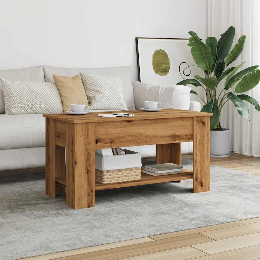 vidaXL Couchtisch Couchtisch Artisan-Eiche 101x49x52 cm günstig online kaufen