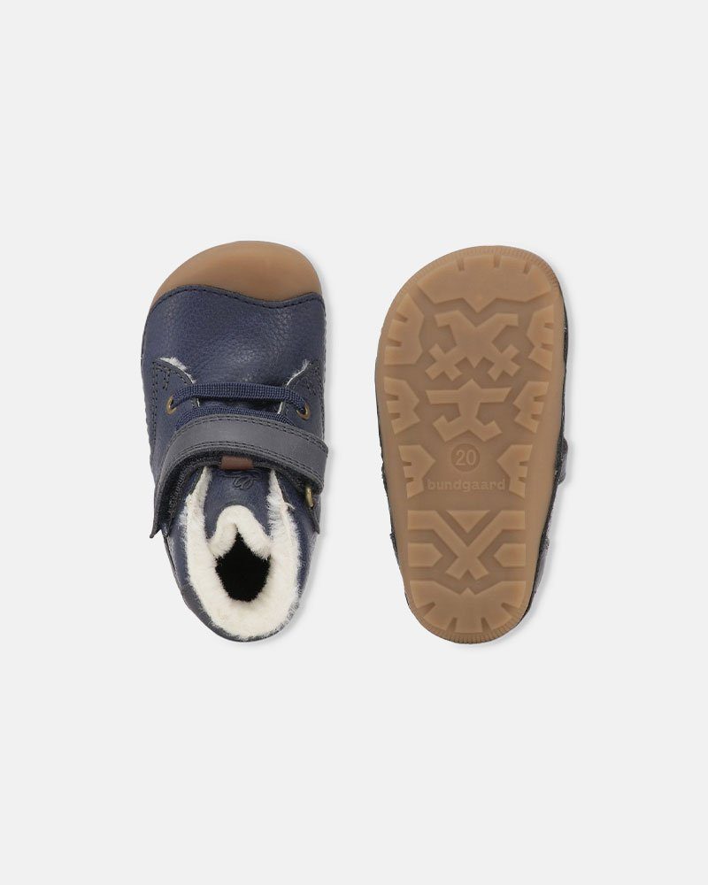 bundgaard Bundgaard Stiefel Lauflernschuhe Barfußschuhe Petit Mid Winter Blau Stiefelette
