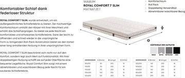 Komfortschaummatratze Royal Comfort 7 Slim, Yatas Bedding, 18 cm hoch, (1-tlg)