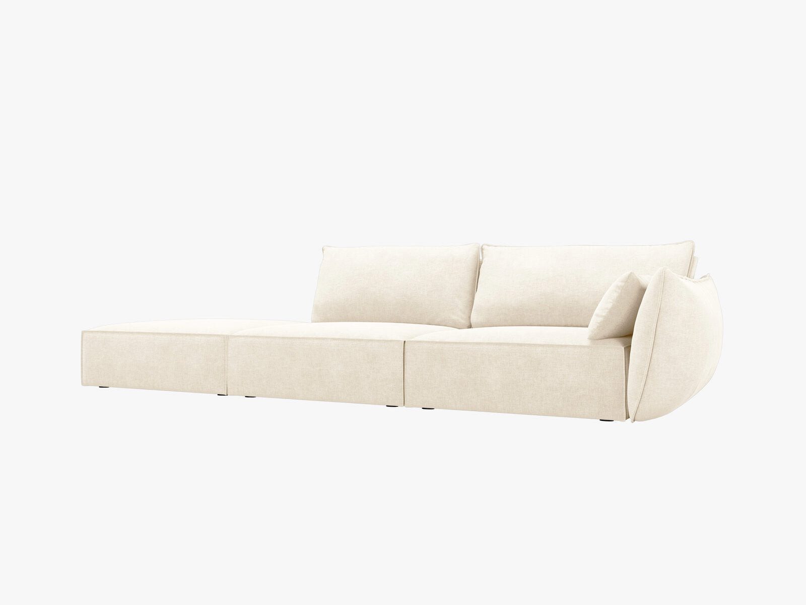 Micadoni Sofa Kaelle, 4-Sitzer eine Seite offen