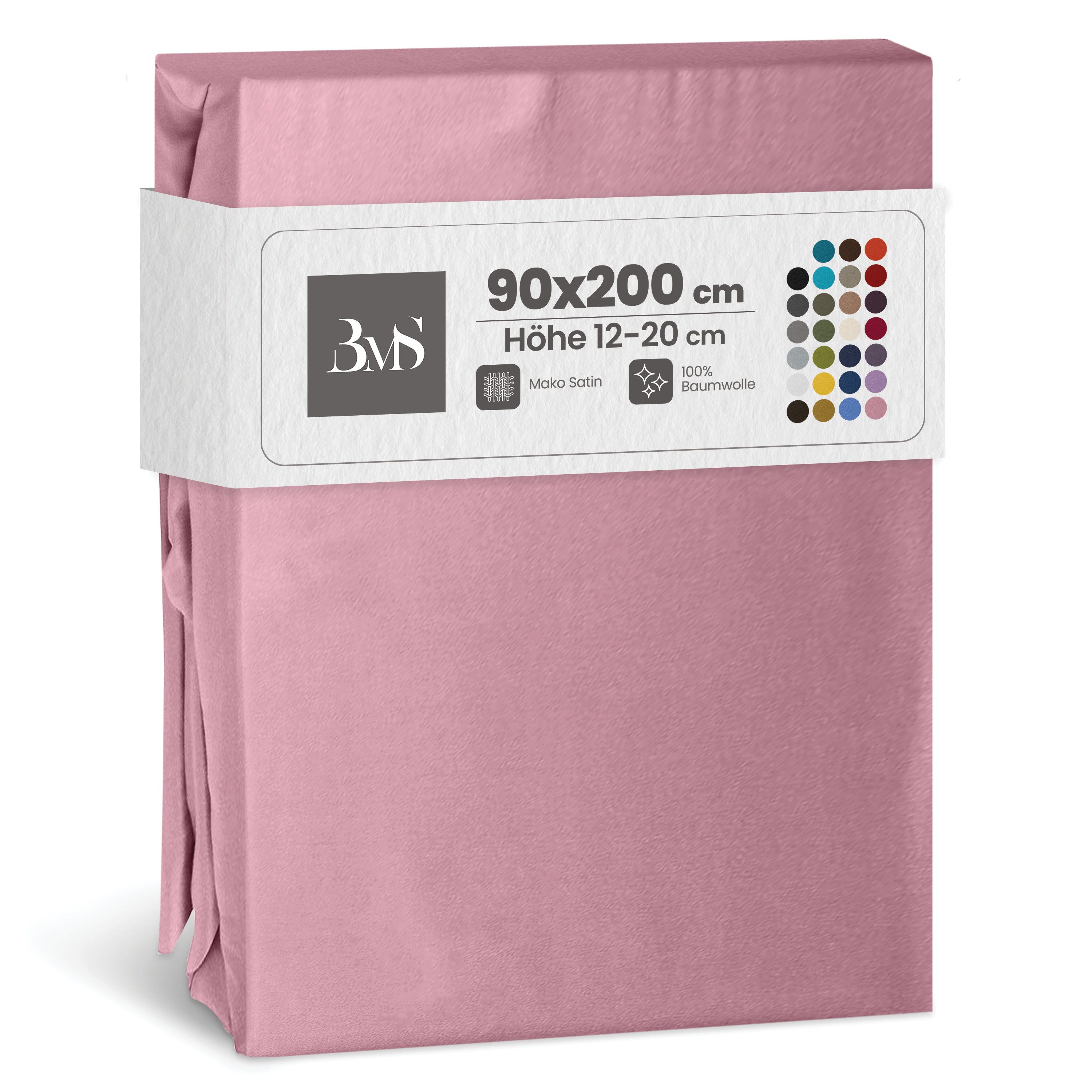 BETTWAESCHE-MIT-STIL Spannbettlaken Mako Satin Spannbettlaken, Matratzenhöh günstig online kaufen