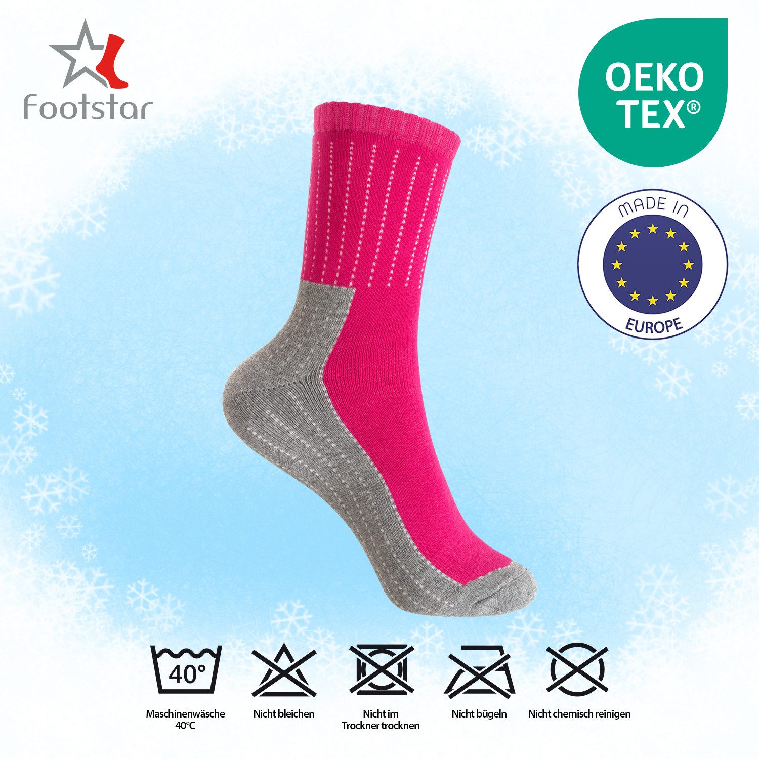 Footstar Thermosocken Kinder Motiv Frottee Socken Thermo Wintersocken