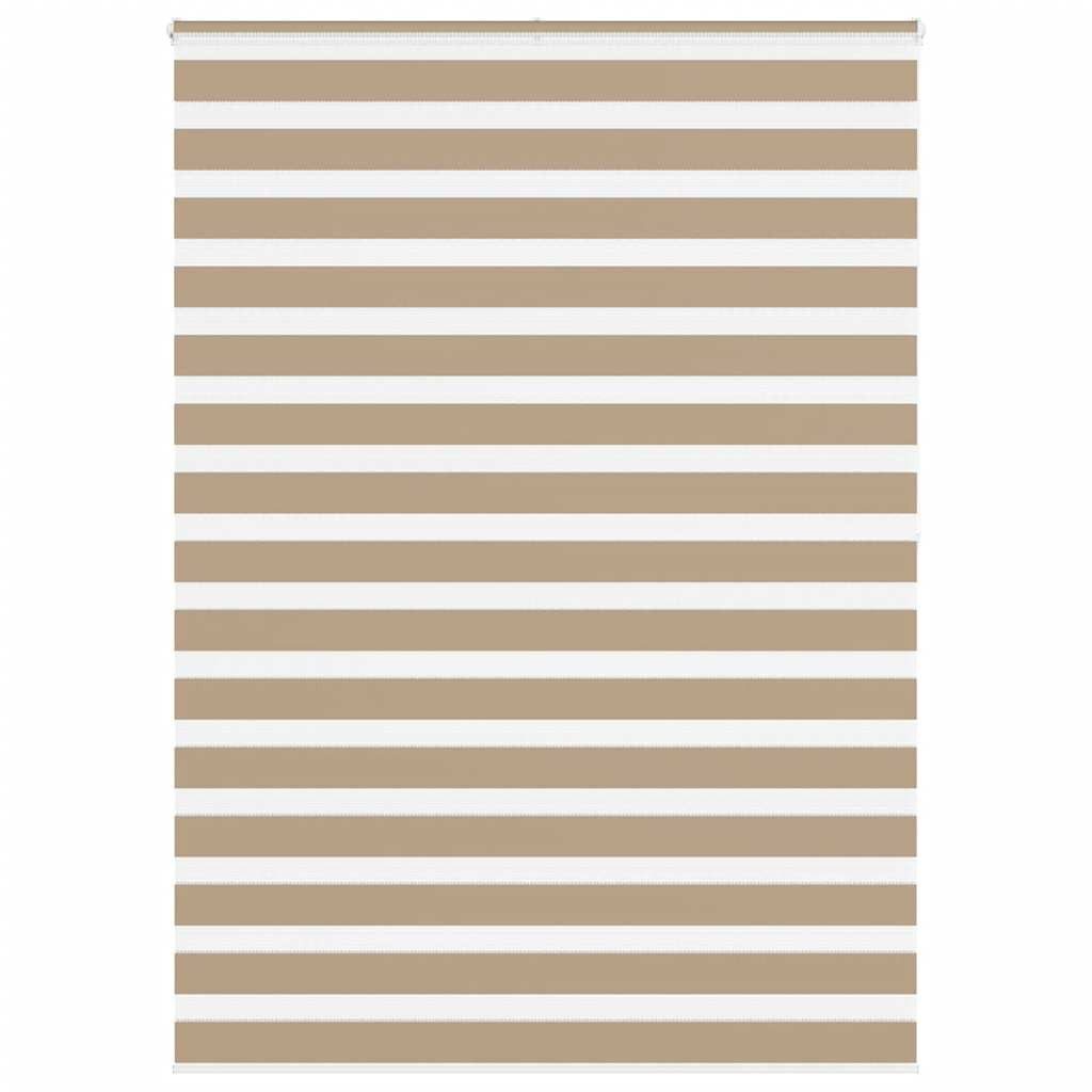 Rollo Doppelrollo Sandbraun 155x200 cm Stoffbreite 150,9 cm Polyester, vidaXL