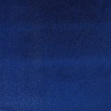 SCHÖNER LEBEN. Stoff Bekleidungsstoff Samtstoff Stretchsamt Glitzer blau silber 1,5m, mit Metallic-Effekt