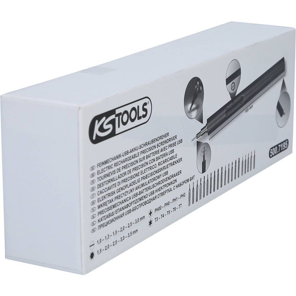 KS Tools Akku-Schrauber Feinmechanik-USB-Akku-Schraubendreher 500.7195