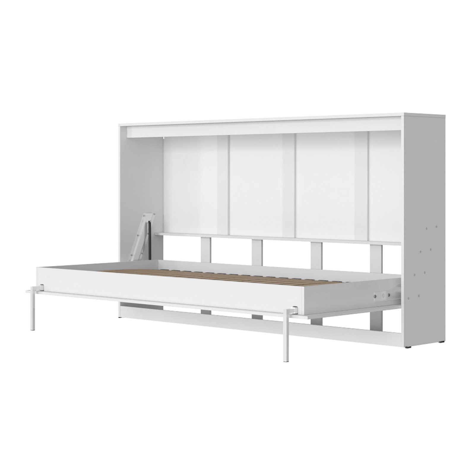 SMARTBett Schrankbett Classic mit Gasdruckfedern 100x200cm 140x200cm 160x200cm horizontal/quer oder vertikal/hochkant klappbar