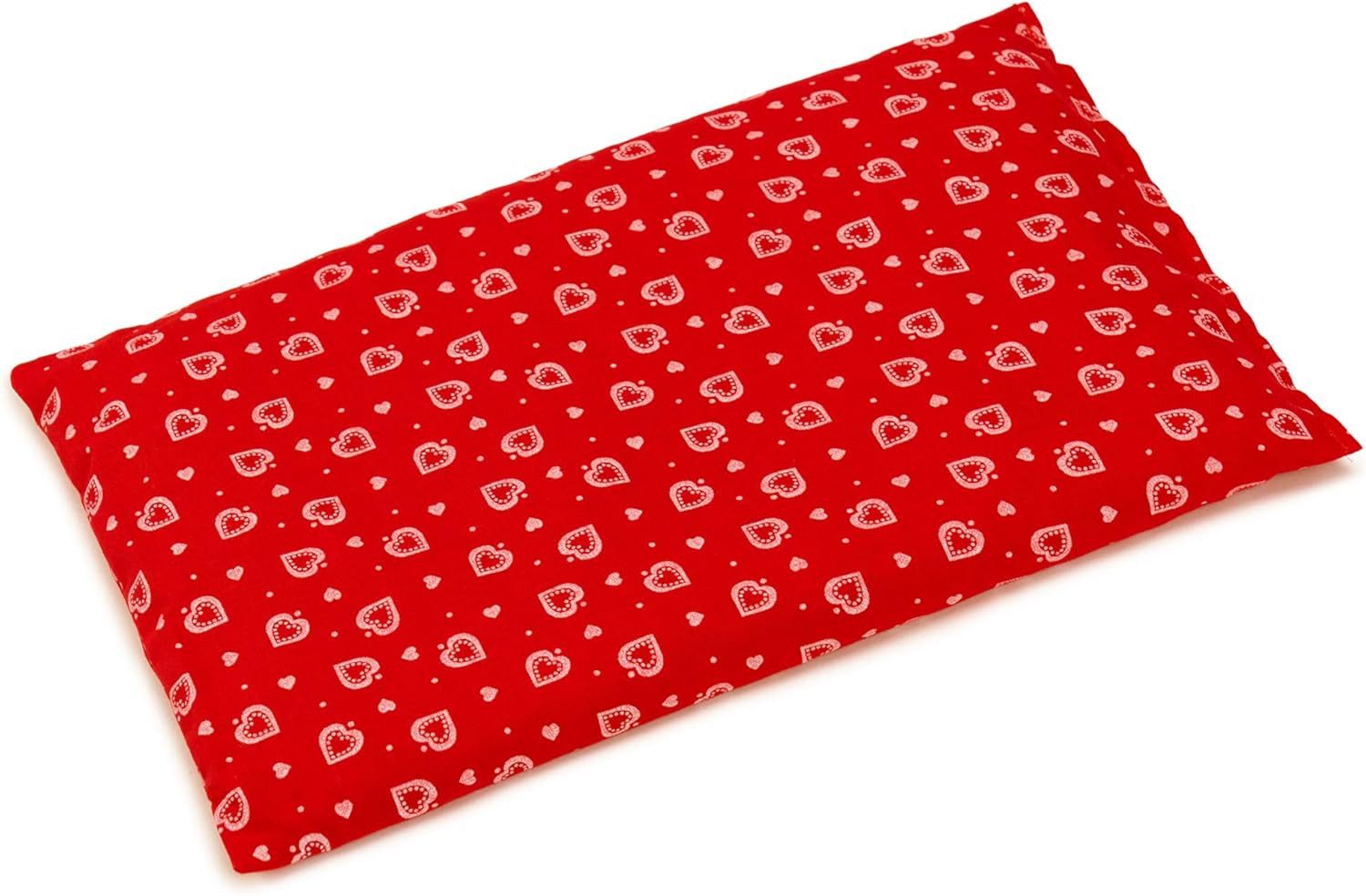 Giraffenland Wärmekissen 30x20cm Leinsamen + Lavendel Wärmekissen & Kältekissen, Erwärmung in Mikrowelle oder Backofen – oder gekühlt als Kältekissen