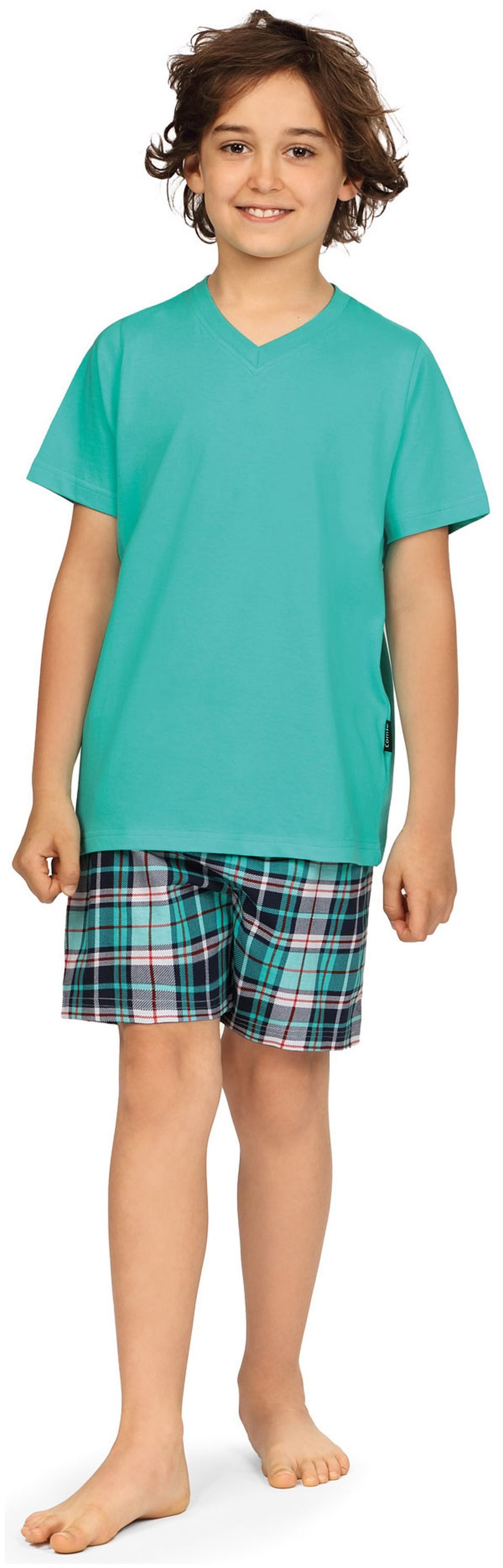 Comte Schlafanzug Comte Kids (Set, 2 tlg., Set) Jungen Schlafanzug Pyjama Kurzarm Baumwolle