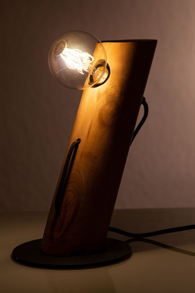 Tischlampe Leuchtmittel Wohnzimmer etc-shop Nachttischleuchten Holzleuchte nicht inklusive, Schreibtischlampe,