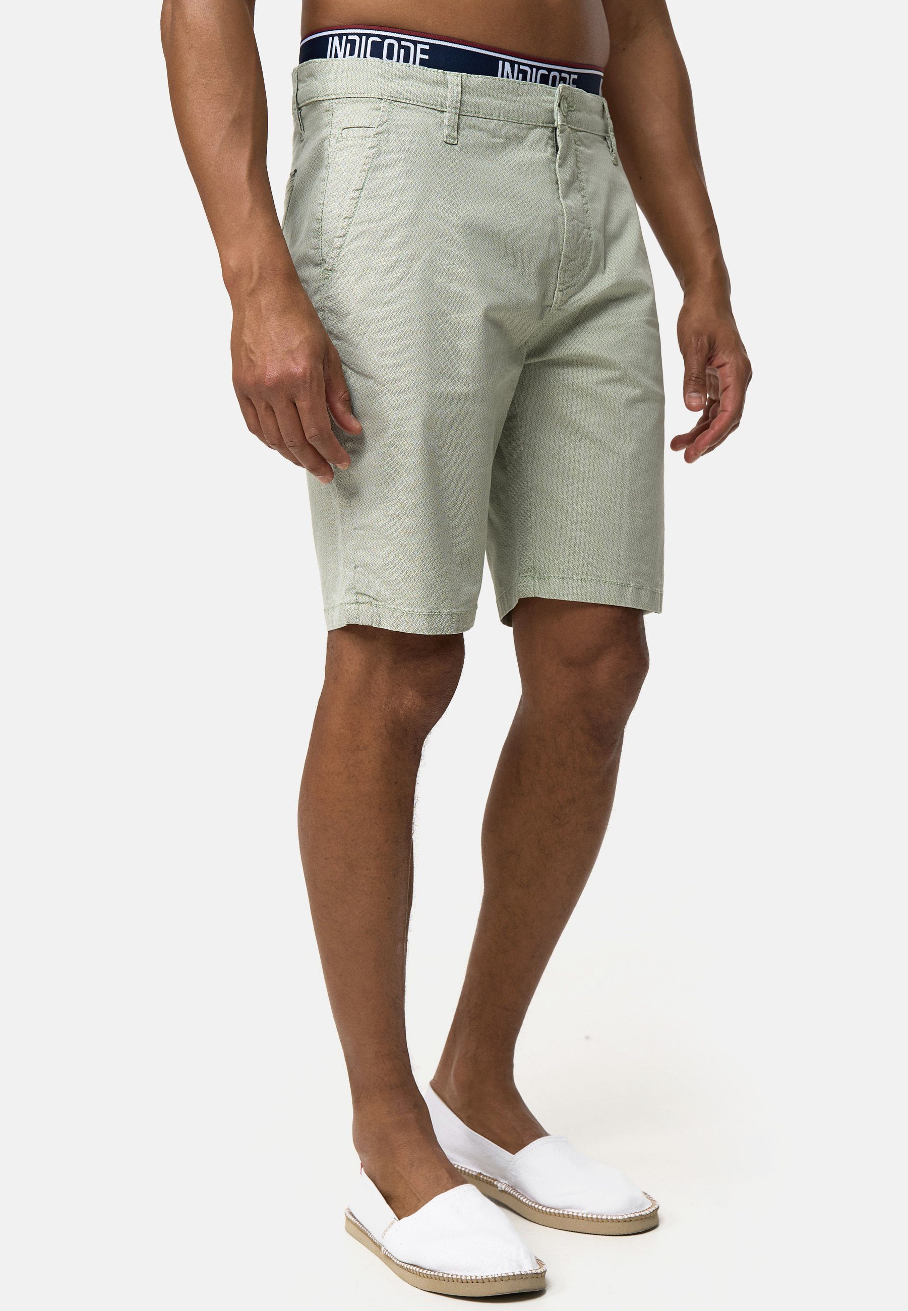 Indicode Chinoshorts Luis aus elastischer Baumwoll-Qualität günstig online kaufen