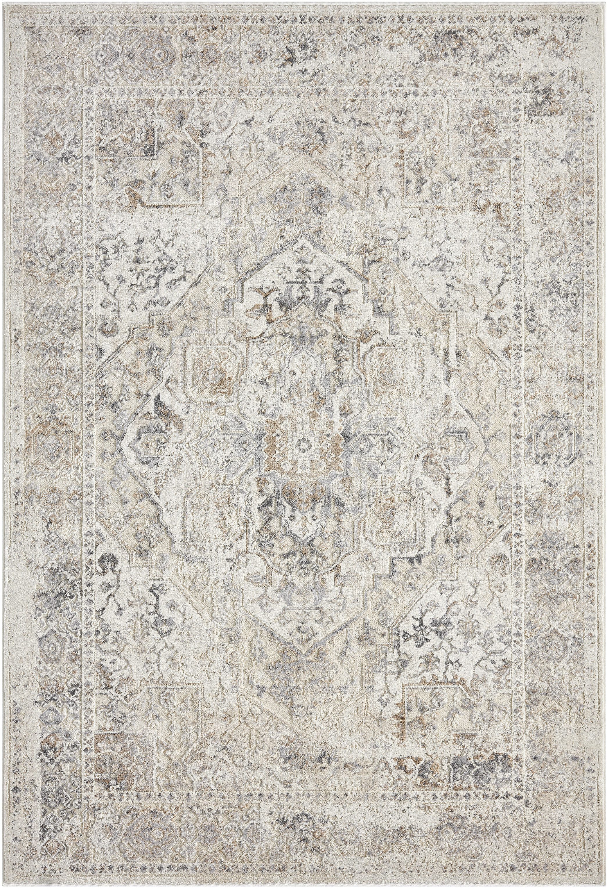 OTTO home Teppich Kylan, Hoch-Tief-Struktur, dezenter Glanz, rechteckig, Höhe: 9 mm, Schrumpf-Garn-Effekt, im Vintage-Look, dichte Qualität, Wohnzimmer