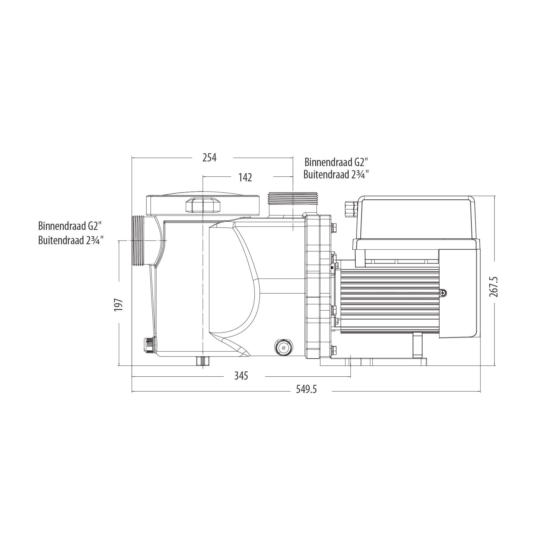 Aquaforte Sandfilteranlage AquaSphere SSP 75M Poolpumpe