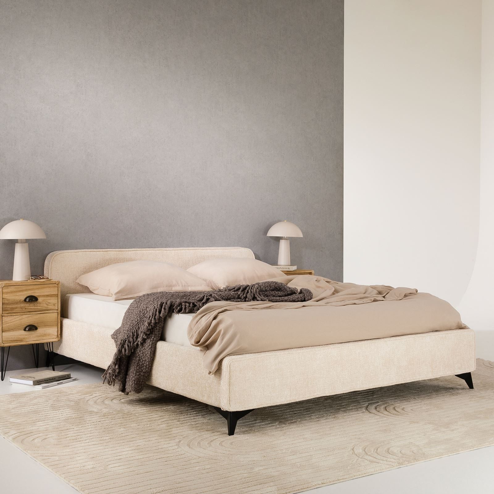 IDIMEX Polsterbett VIRETTA, Bett mit Lattenrost 140x200 cm, Doppelbett mit günstig online kaufen