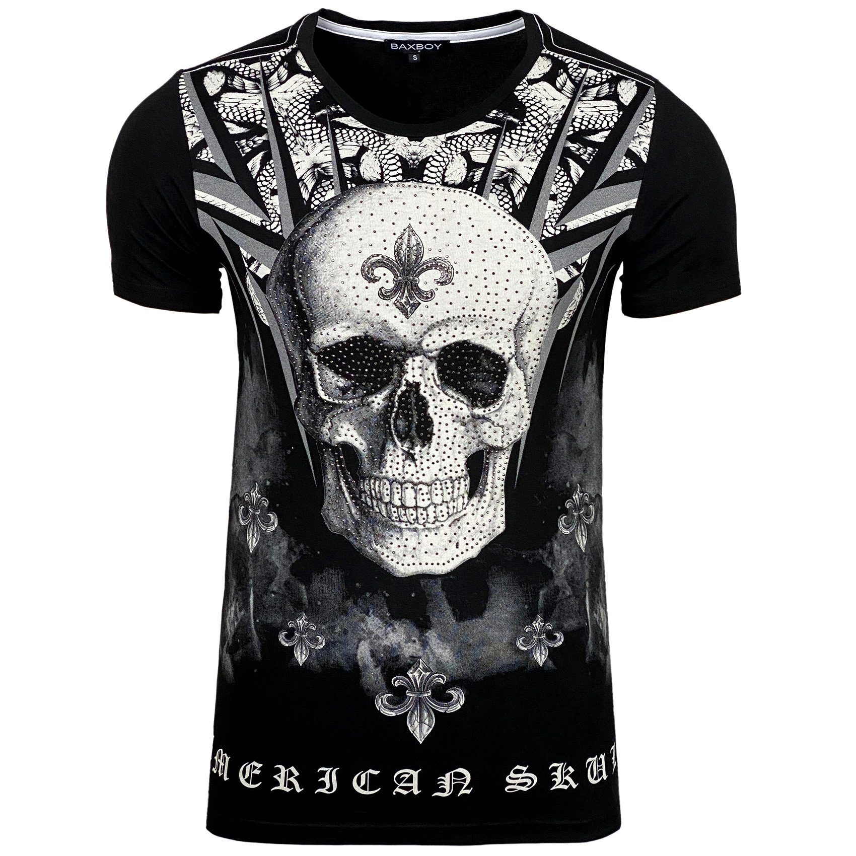 Baxboy T-Shirt Baxboy T-Shirt mit aufwendigem Strass-Design 2312 günstig online kaufen