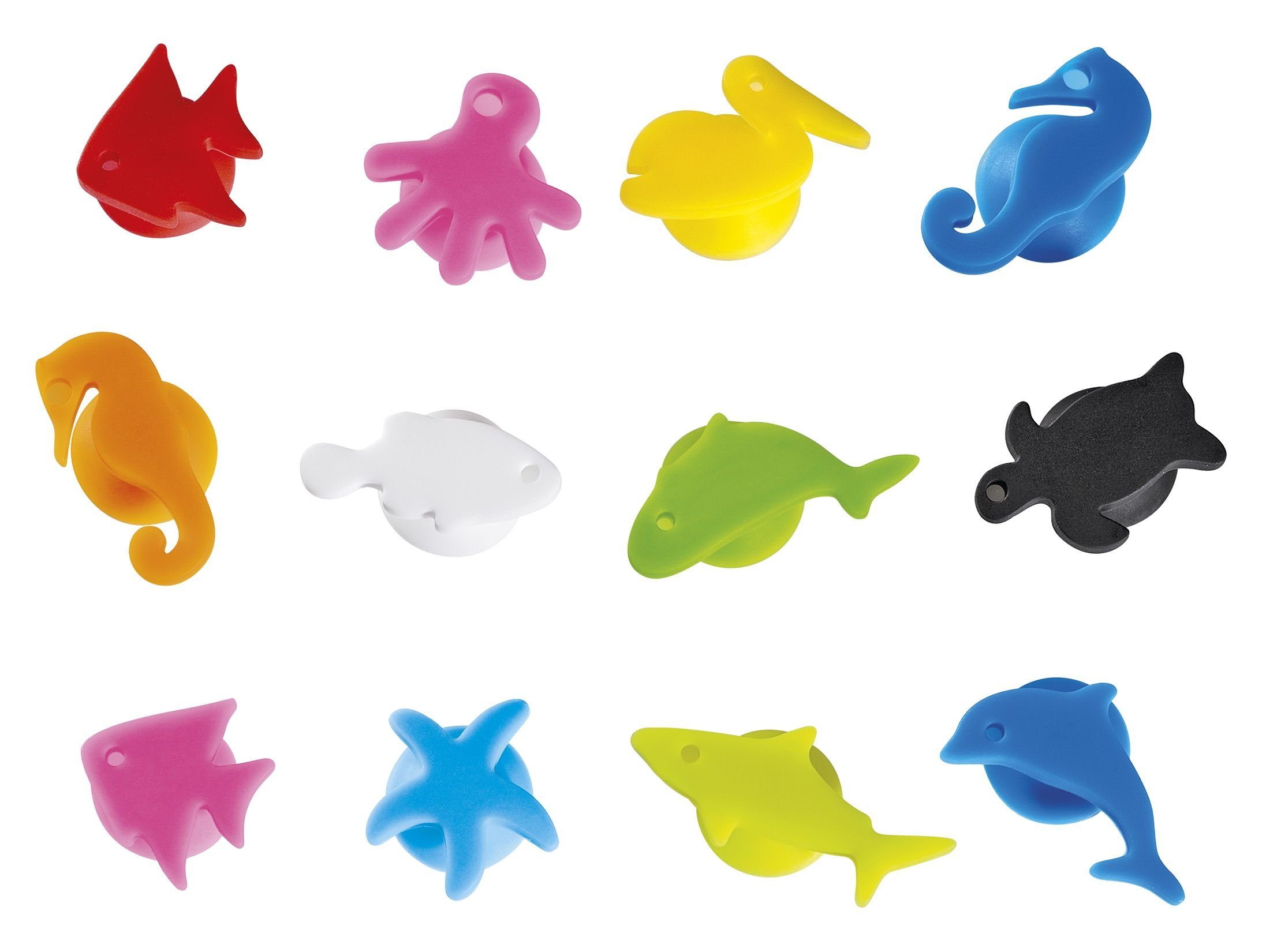 Cilio Küchenorganizer-Set Cilio - Glasmarker Glasmarkierer Nautik 12er Set günstig online kaufen