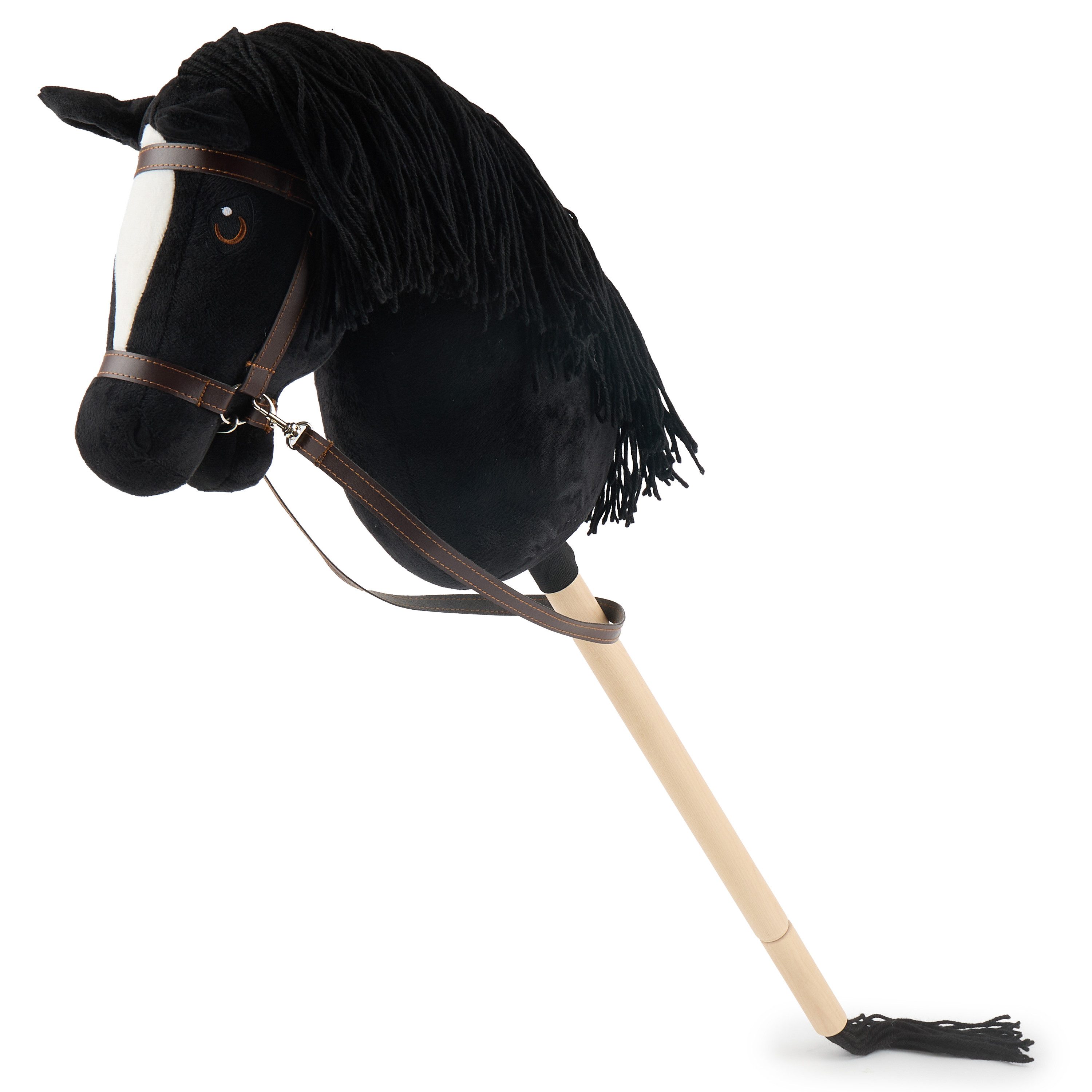 BIECO Steckenpferd Bieco Hobby Horse Steckenpferd Rappe - Größe M