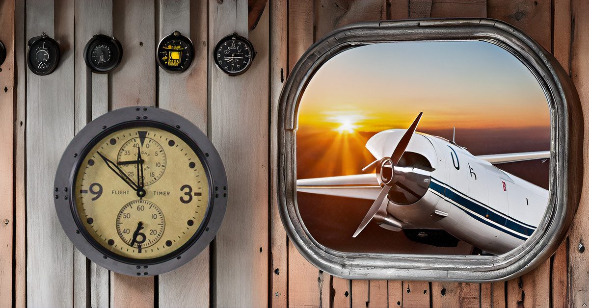 habeig Wanduhr Vintage Flieger-Uhr 46 cm günstig online kaufen
